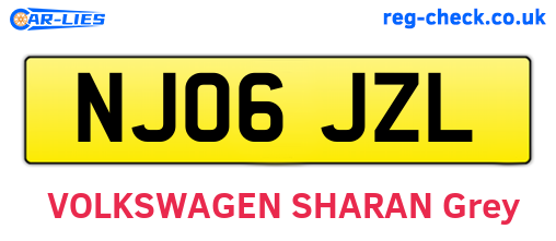 NJ06JZL are the vehicle registration plates.