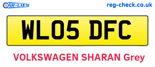 WL05DFC are the vehicle registration plates.