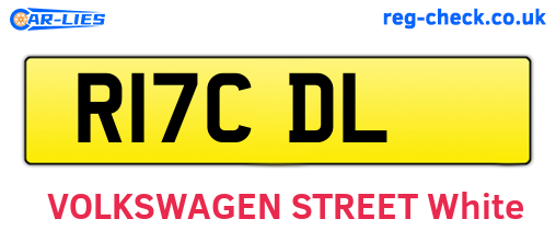 R17CDL are the vehicle registration plates.