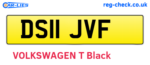 DS11JVF are the vehicle registration plates.