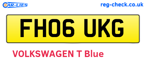 FH06UKG are the vehicle registration plates.