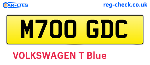 M700GDC are the vehicle registration plates.