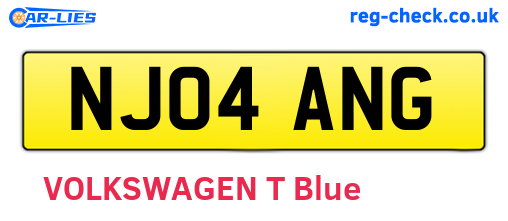 NJ04ANG are the vehicle registration plates.