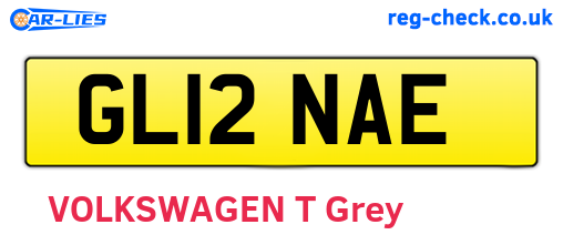 GL12NAE are the vehicle registration plates.
