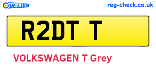 R2DTT are the vehicle registration plates.