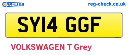 SY14GGF are the vehicle registration plates.
