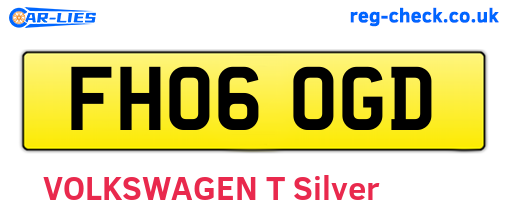 FH06OGD are the vehicle registration plates.