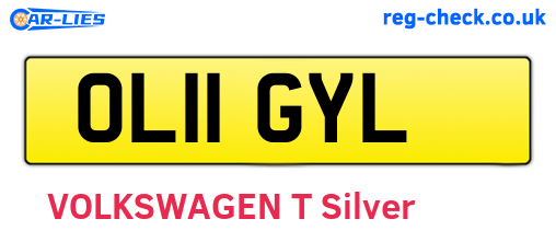OL11GYL are the vehicle registration plates.