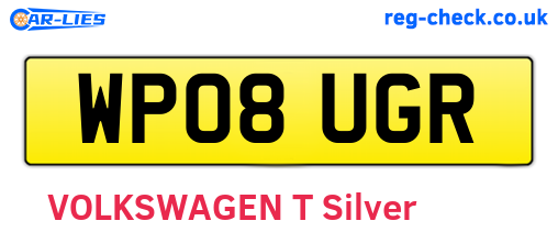 WP08UGR are the vehicle registration plates.