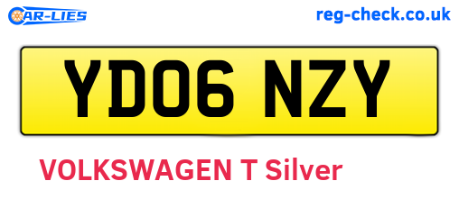 YD06NZY are the vehicle registration plates.