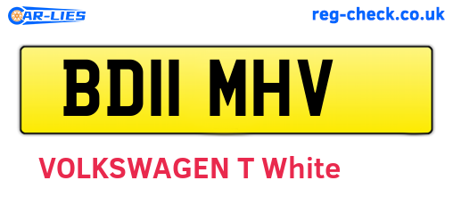 BD11MHV are the vehicle registration plates.