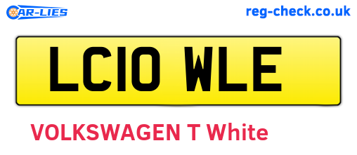 LC10WLE are the vehicle registration plates.