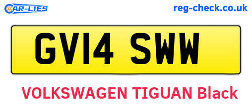 GV14SWW are the vehicle registration plates.