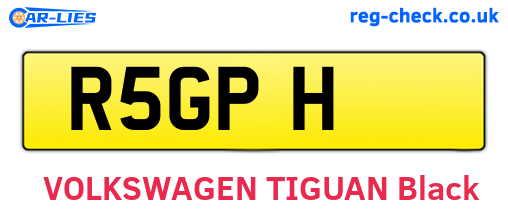 R5GPH are the vehicle registration plates.