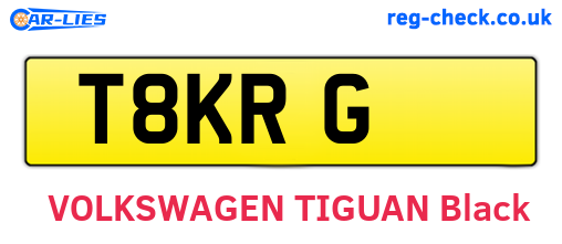 T8KRG are the vehicle registration plates.