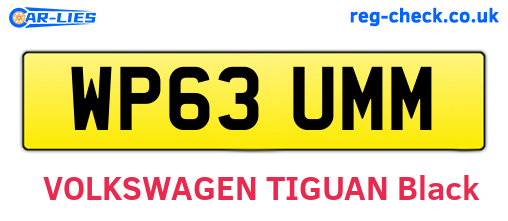 WP63UMM are the vehicle registration plates.