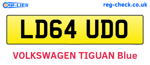 LD64UDO are the vehicle registration plates.