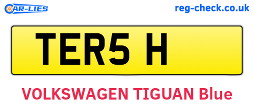 TER5H are the vehicle registration plates.