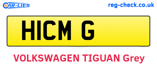 H1CMG are the vehicle registration plates.