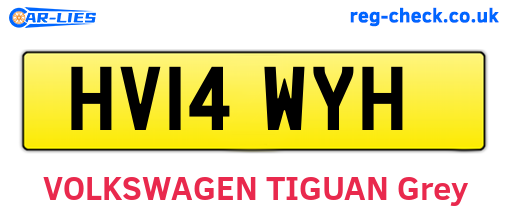 HV14WYH are the vehicle registration plates.