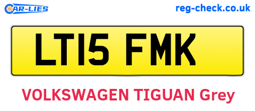 LT15FMK are the vehicle registration plates.