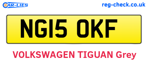NG15OKF are the vehicle registration plates.