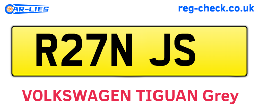 R27NJS are the vehicle registration plates.