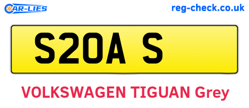 S2OAS are the vehicle registration plates.