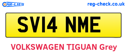 SV14NME are the vehicle registration plates.