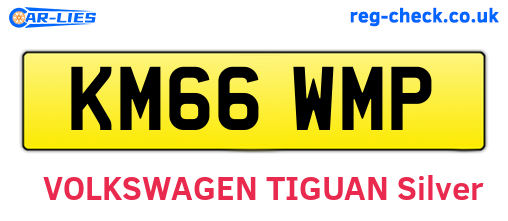 KM66WMP are the vehicle registration plates.