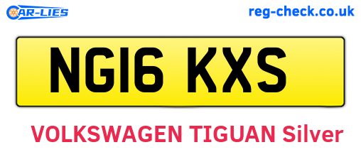 NG16KXS are the vehicle registration plates.