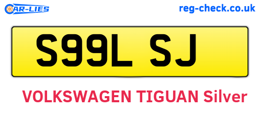 S99LSJ are the vehicle registration plates.