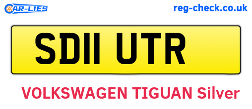 SD11UTR are the vehicle registration plates.