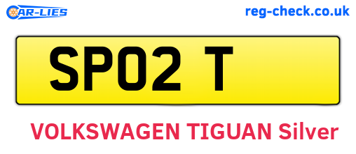 SPO2T are the vehicle registration plates.