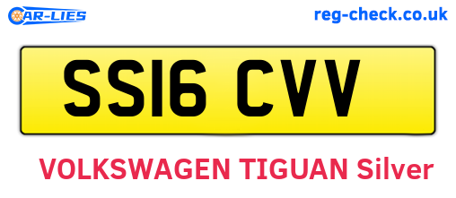 SS16CVV are the vehicle registration plates.
