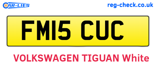 FM15CUC are the vehicle registration plates.