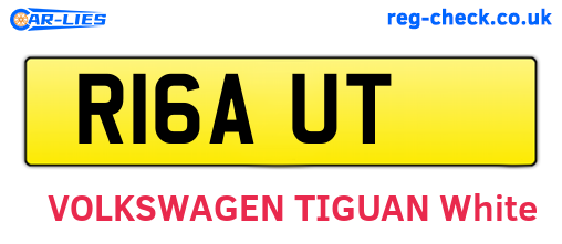 R16AUT are the vehicle registration plates.