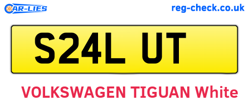 S24LUT are the vehicle registration plates.