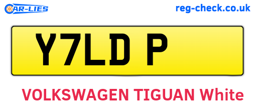 Y7LDP are the vehicle registration plates.