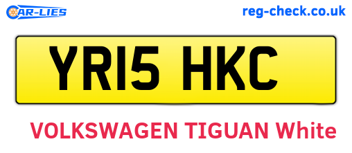 YR15HKC are the vehicle registration plates.