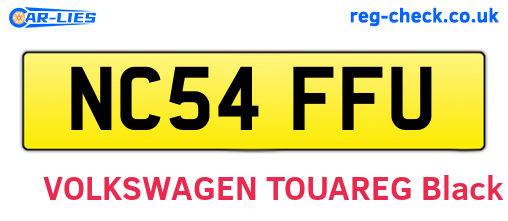 NC54FFU are the vehicle registration plates.