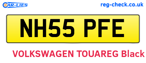 NH55PFE are the vehicle registration plates.