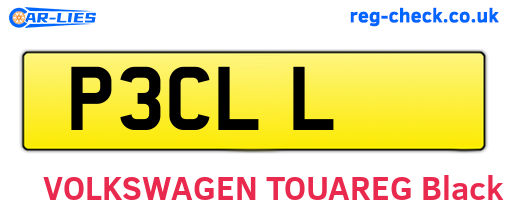P3CLL are the vehicle registration plates.