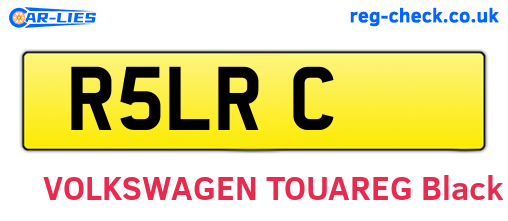 R5LRC are the vehicle registration plates.