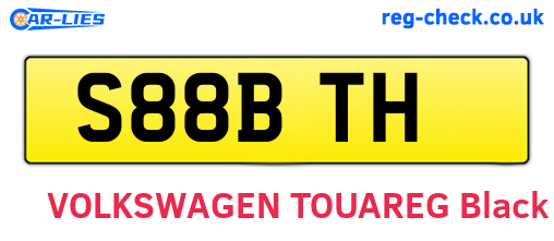 S88BTH are the vehicle registration plates.