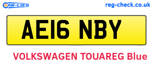 AE16NBY are the vehicle registration plates.