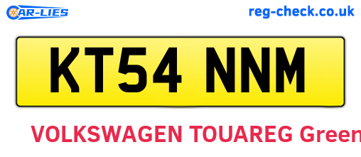 KT54NNM are the vehicle registration plates.