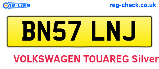 BN57LNJ are the vehicle registration plates.