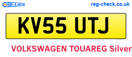 KV55UTJ are the vehicle registration plates.