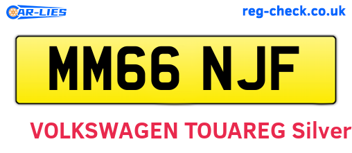 MM66NJF are the vehicle registration plates.